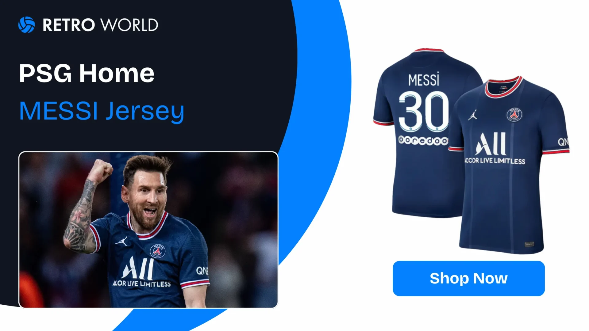 PSG Home Messi Jersey