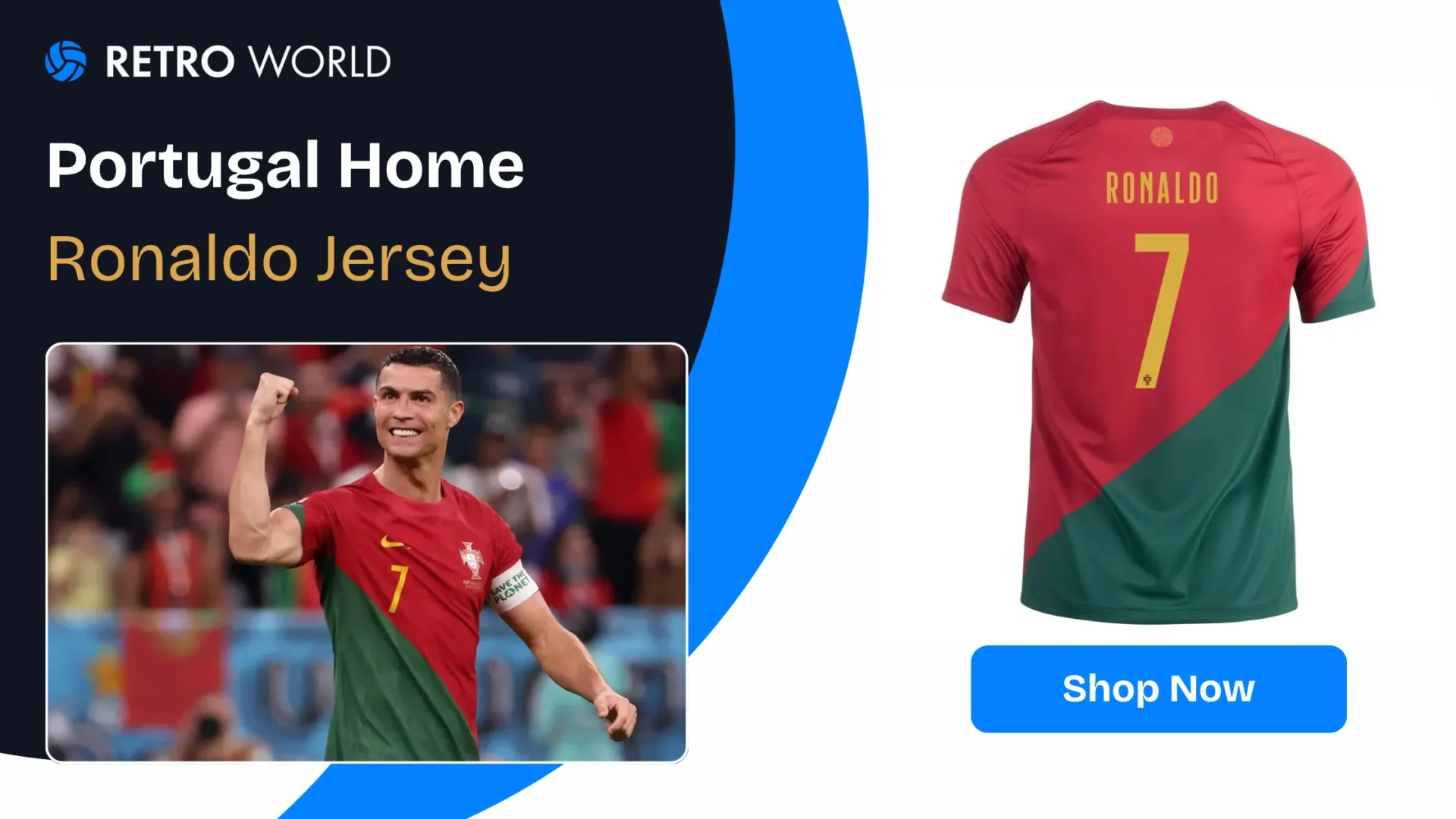 Cristiano Ronaldo Portugal home jersey