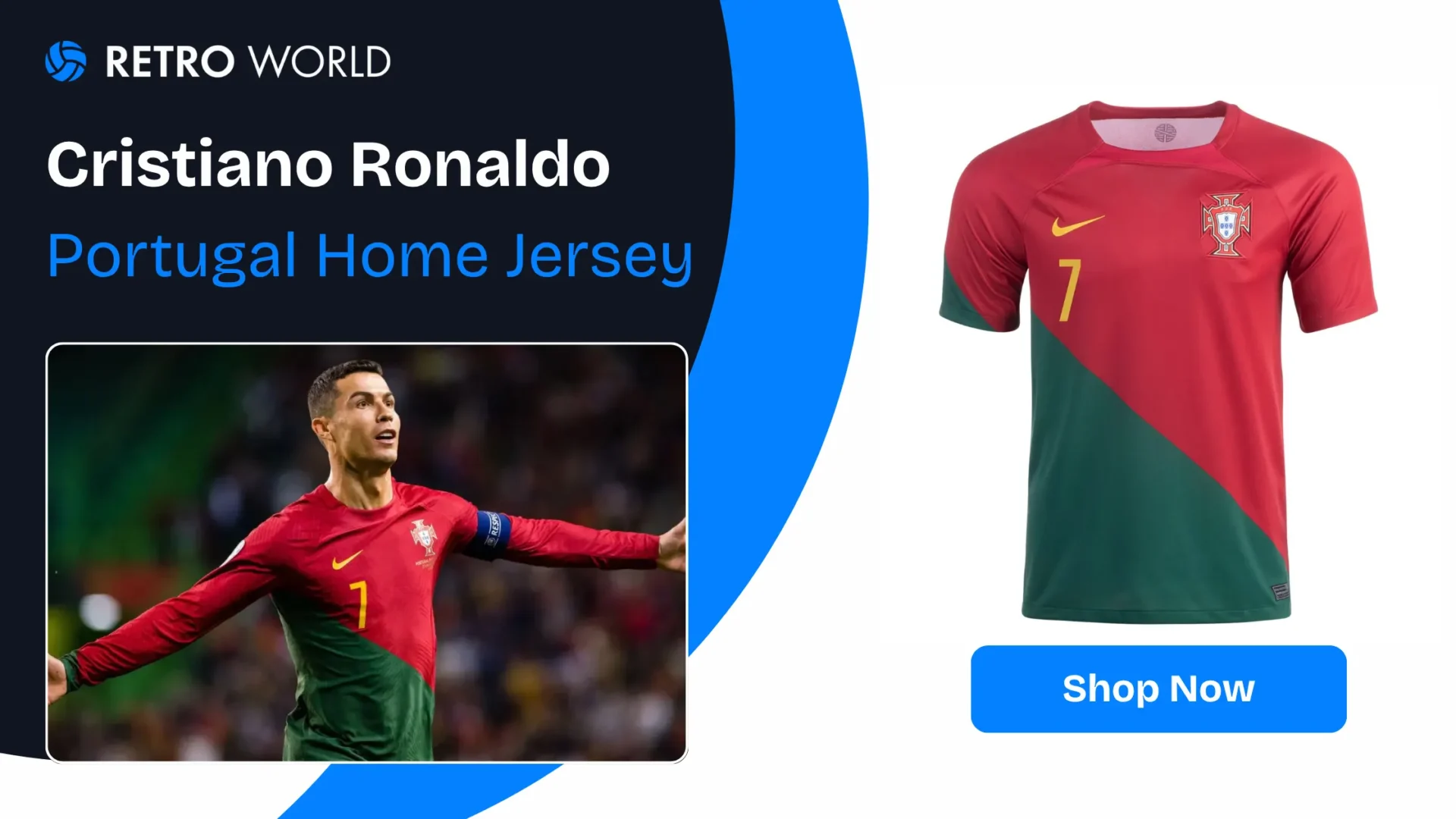 Cristiano Ronaldo Portugal home jersey