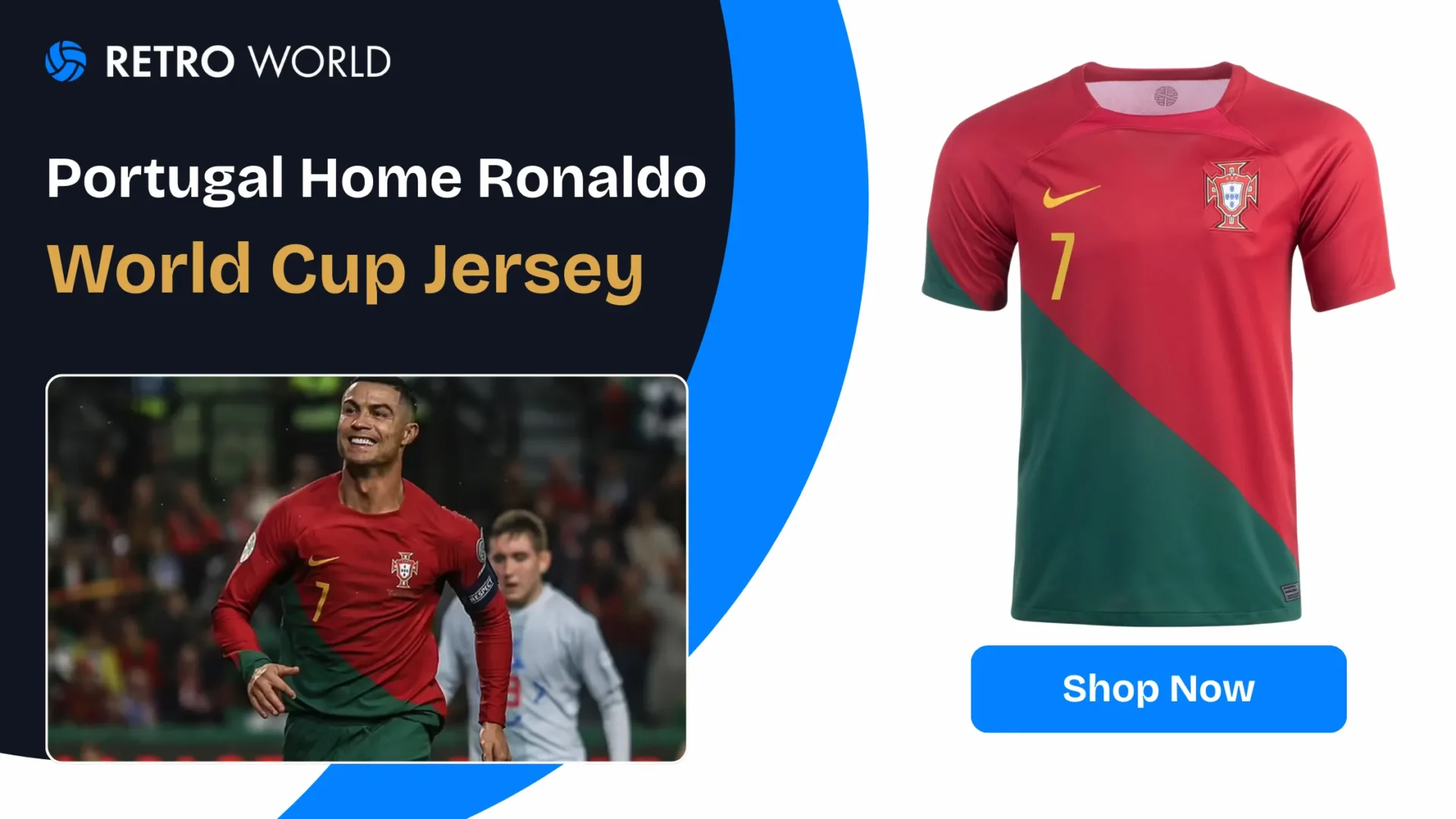 Cristiano Ronaldo Portugal home jersey