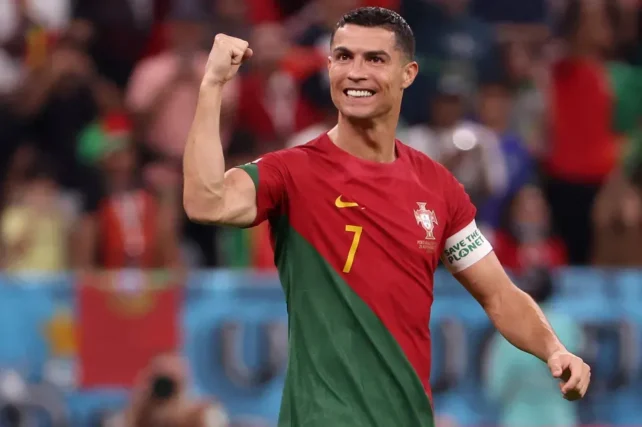 Cristiano Ronaldo celebrating goal